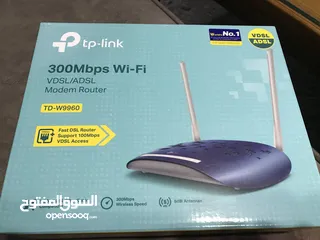  1 tp link 300 mbps router vdsl  / adsl