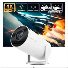  1 بروجكتر HY300  Pro بدقة  4K بافضل سعر  شامل التوصيل