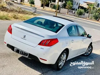  2 بيجو 508 / 2014//تيربو / سعر حرق لون أبيض فحص