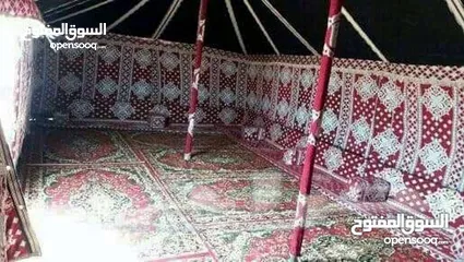  9 خيم شعر تراثيه  حجم 8م×4م يوجد أحجام أخرى حسب الطلب  الخيم جديده ولا يوجد  مستعمله