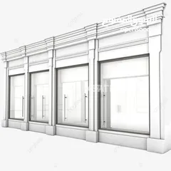  2 محلات للايجار في برقين  شارع رئيسي