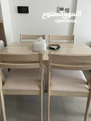  5 Set of dining table with 4 chairs