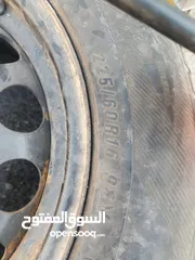  3 جنط حديد وكاله مع كوشوك