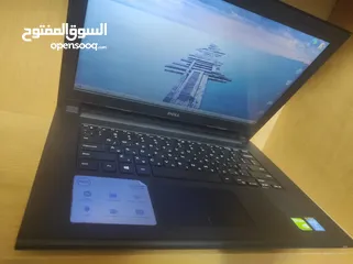  1 لابتوب Dell inspiron كرتين شاشة بحالة ممتازة فقط 450 شيكل