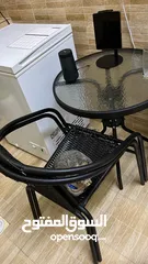  1 2 chairs and 1 table