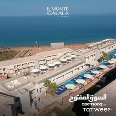  9 & شاليه للبيع في قريه بالكامل علي الجبل بالعين السخنه قريه IL Monte Galalal