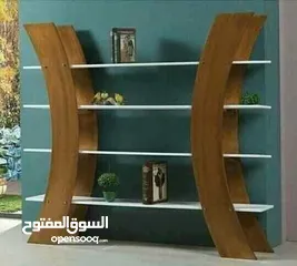  3 كبتات للاحذية وديكورات خشبية وبوكسات