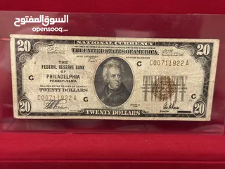 22 عملات ورقيه ومعدنية