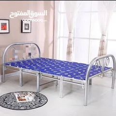  10 جديد وفرنا سرير حديد قابل للطي ومريح   سرير حديد ابيض قابل للطي    تصميم عملي وعصري