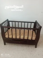  3 سرير بيبي مستعمل بحال الوكاله