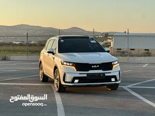  2 كايا سورينتو 2023 فل الفل  فتحة سقف بانوراما  4x4 ///240Hp بنزين + كهرباء  ( Haybrid) 1600cc