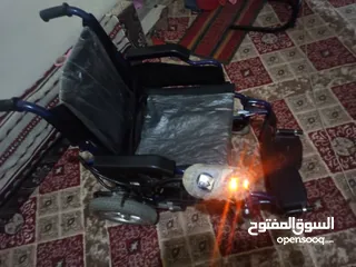  1 كرسي كهربائي متحرك للمعاقين جديد مستخدم شهر فقط