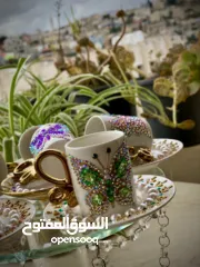  9 دلات قهوة وفناجين ومناديل ام العريس وغيرها