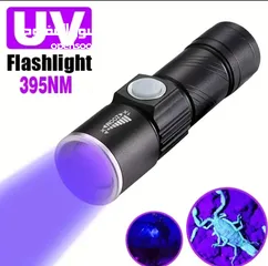  1 كشاف العقارب مصباح UV أشعة فوق البنفسجية كاشف العقارب ليلا لوكس بنفسجي أشعة فوق البنفسجية UV