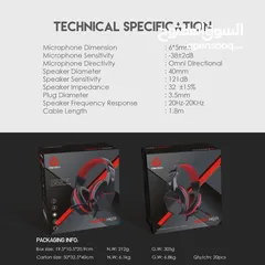  4 سماعات رأس Fantech HQ54 Mars II للألعاب مع ميكروفون لإلغاء الضوضاء