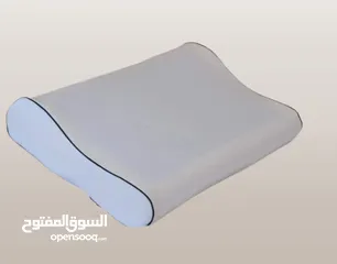  1 مخدة طبية ( ميموري فوم منحنية بدون جل )