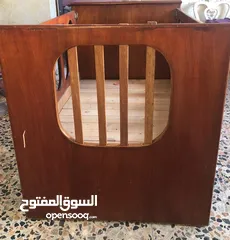  1 سرير اطفال مع ملحق ديلاب ثابت صاج