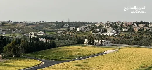  12 ارض سكنية  للبيع طريق المطار بالقرب من فلل جرين لاند بمساحة ( 1801 م ) في ناعور