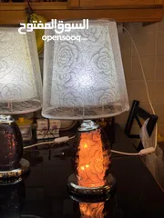  2 تيبل لامب Table Lamp u عدد2 اضاءه مزدوجه