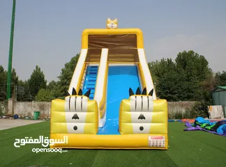  22 نطاطيات العاب اطفال في قطر  زحلاقية مع ارتفاع 8 متر  نطاطيات مع زحلاقيه ارتفاع 10 متر بركة السباحة