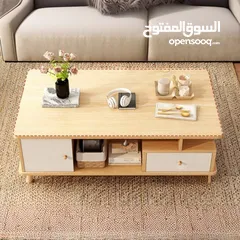  3 طاولة صالون عصرية متعددة الاستخدامات بتصميم أنيق يجمع بين البساطة والعملية لتكون قطعة مثالية في غرفة