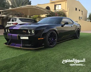  2 2022 DODGE CHALLENGER SCATPACK WIDEBODY  GCC  AL FUTTAIM WARRANTY  FULL SERVICE HISTORY