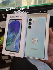 9 مستعمل ايام Samsung M55 5G رام 16 جيجا 256 أغراضة والكرتونه الأصلية متوفر توصيل