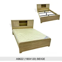  2 NEW ARRIVAL FOR WOODEN BED WITH MATTRESS