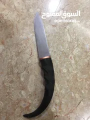  2 سكين قرن غزال ذكر عماني  السكين جديده 100٪؜
