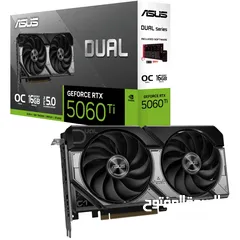 1 كرت الشاشة الجبار ASUS Dual GeForce RTX 5060 Ti 16GB GDDR7 – OC Edition
