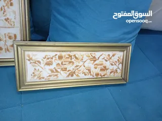  2 لوحه فنيه بالتطريز