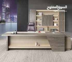  1 مكتب قياس 160*80 مع جانبيه وطاولة وسط خشب لامينت مستورد بسعر المصنع تفصيل جميع الموديلات جميع المقاس