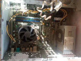  5 كمبيوتر مكتبي Lenovo بمواصفات ممتازة i5-7400 بس ناقصو الواجهة الأمامية لجهاز  بس شغال الف