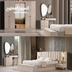  7 غرف نوم خشب لاتيه 18 مل بالكامل ملبس ميلامين