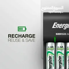  7  شاحن بطاريات اصلي انرجايزر+ بطاريات شحن عدد2  Energizer Charger Battery AA+AAA