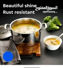  6 طقم أواني طبخ 12 قطعة فاخر وعصري  يمنحك كل ما تحتاجينه لتحضير أشهى الأكلات بسهولة وجودة عالية.
