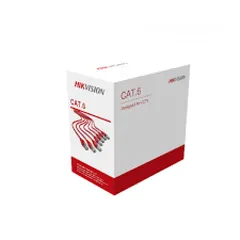  1 كابل شبكة هيكفيجن 100% نحاس نقي Cat6 – طول 305 متر  HIKVISION NETWORK CABLE 100% COPPER CAT6