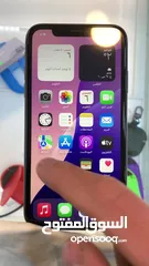  10 I phone 11 اسود بحالة الوكاله 128GB