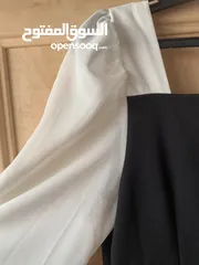  1 فستان سهرة ابيض واسود