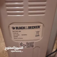  7 Black & Decker oil-filled radiator heater. 2000W, 2500W, 2800W