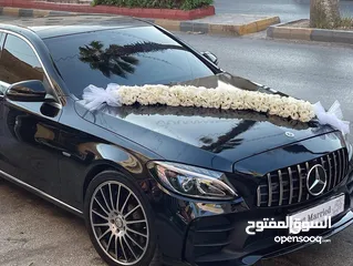  18 Mercedes C200 2019 (أحمد الشرمان) لتأجير سيارات الأعراس