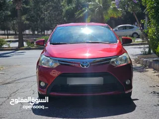  9 تويوتا يارس SPORT 2014 بحالة الشركة قطعت مسافة 120 الف كم