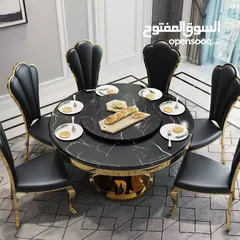  4 High-end dining table and chairs