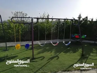  7 جميع العاب الحدائق والمتنزهات والحضانات من مراجيح وسحاسيل وكراسي بحر واطقم تارتان