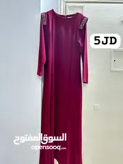  9 فساتين سهرة شبه جديدة باسعار رمزية جدااا