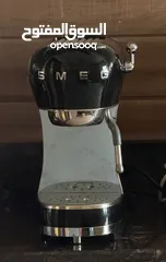  1 ماكينة قهوه اسبريسو Smeg بستايل الرترو 50s  اقرأ التفاصيل عشان تفهم اكثر تحت