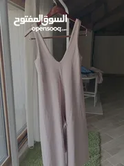  7 Powder Pink Cotton Overalls