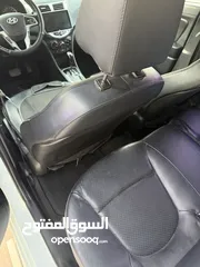  5 هيونداي اكسنت 2014  اتوماتيك فل اضافات بالورقة جديدة ترخيص تامين عداد واطي لون ابيض