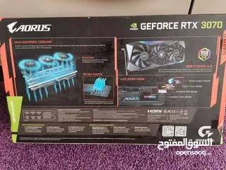  4 كرت شاشة Aorus RTX3070 Master led