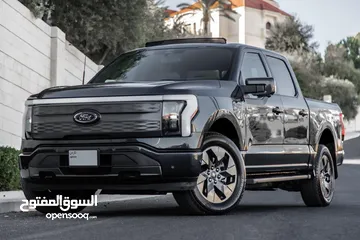  1 Ford f150 lightning 2022 extended range panoramic roof بطاريه كبيره 550 كم بالشحنه اعلى صنف